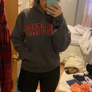 Champion Ohio State Grey Hoodie / Sweatshirt